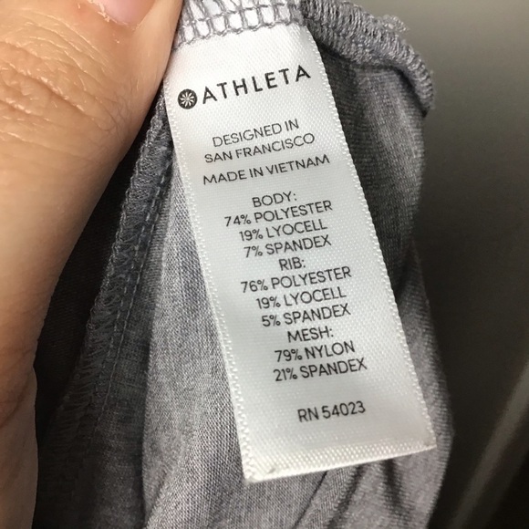 Athleta Gray Topanga Top with Back Mesh Panel - Picture 8 of 9
